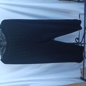 Chico's Travelers Womens Pants (2 Large) Slinky Black Comfort Cropped